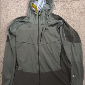 REI Men's Gray Jacket Windbreaker Large